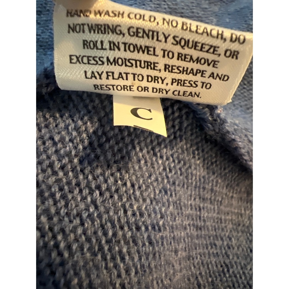 Eileen Fisher 2X Merino Wool Open Front Cardigan Roll Neck Italian Yarn Sweater - Picture 5 of 5